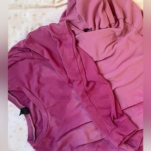 Purple organic dyed, long sleeve, brand new, wild fable, heavy cotton